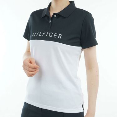 トミー ヒルフィガー ゴルフ　レディース コントラストカラー 半袖 ロゴ ポロシャツ THLA530　2025年モデル 詳細10
