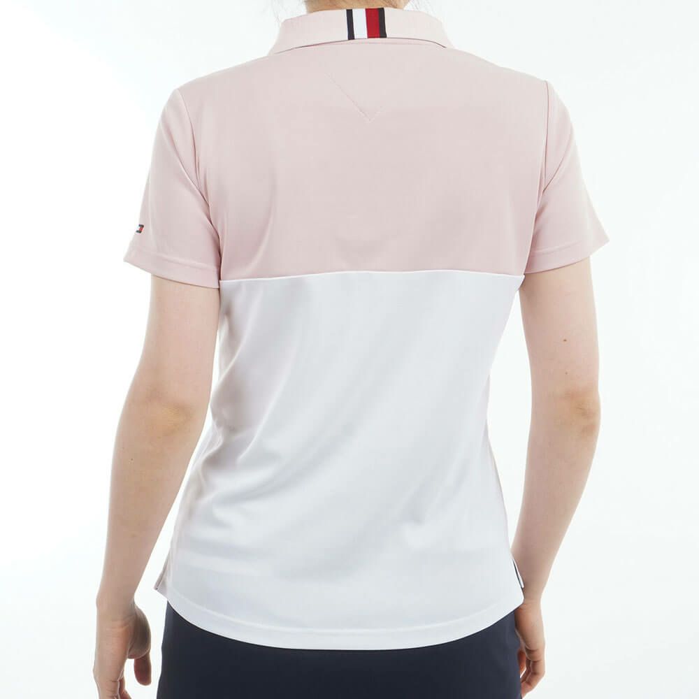 トミー ヒルフィガー ゴルフ　レディース コントラストカラー 半袖 ロゴ ポロシャツ THLA530　2025年モデル 詳細12