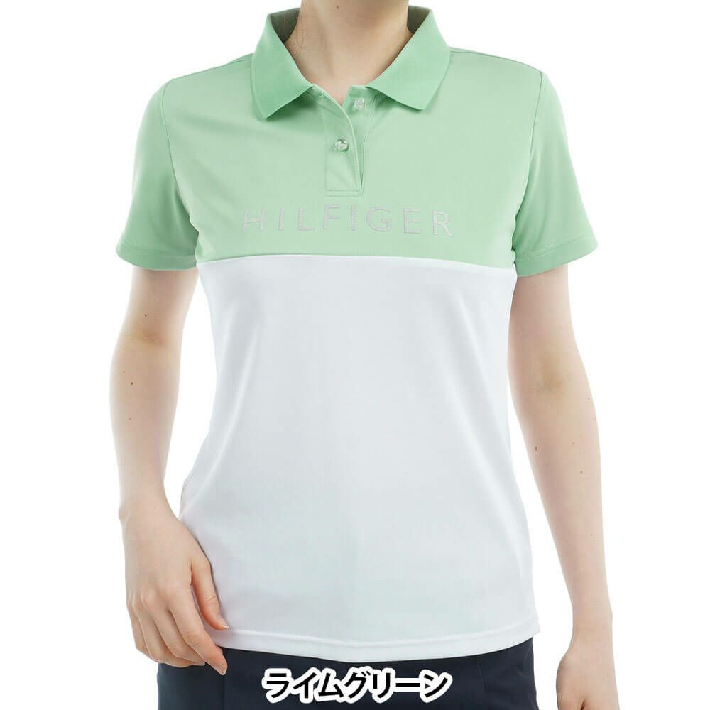 トミー ヒルフィガー ゴルフ　レディース コントラストカラー 半袖 ロゴ ポロシャツ THLA530　2025年モデル 詳細14
