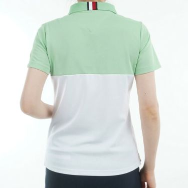 トミー ヒルフィガー ゴルフ　レディース コントラストカラー 半袖 ロゴ ポロシャツ THLA530　2025年モデル 詳細15