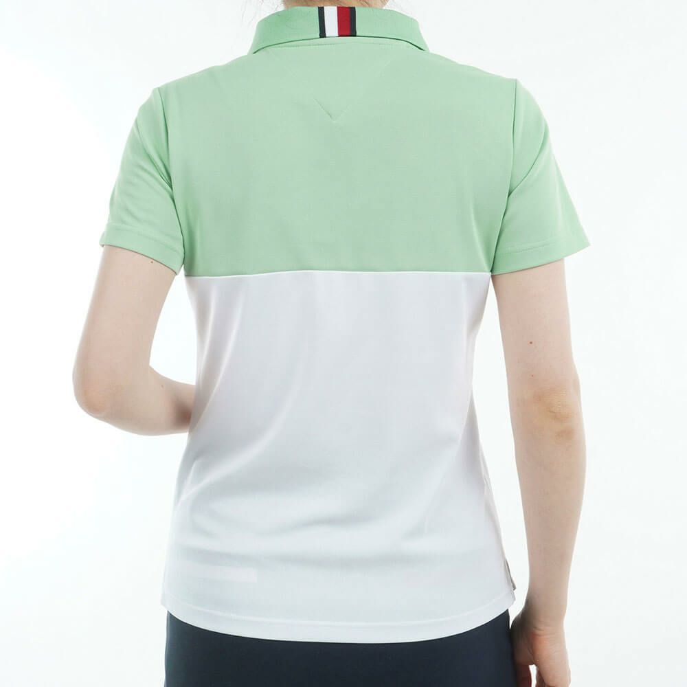 トミー ヒルフィガー ゴルフ　レディース コントラストカラー 半袖 ロゴ ポロシャツ THLA530　2025年モデル 詳細15