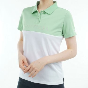 トミー ヒルフィガー ゴルフ　レディース コントラストカラー 半袖 ロゴ ポロシャツ THLA530　2025年モデル 詳細16
