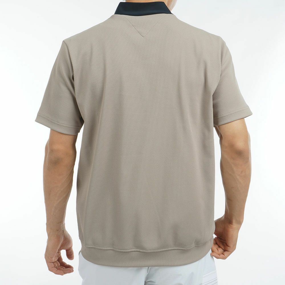 トミー ヒルフィガー ゴルフ　メンズ カラーブロック 半袖 モックネックシャツ THMA505　2025年モデル 詳細6