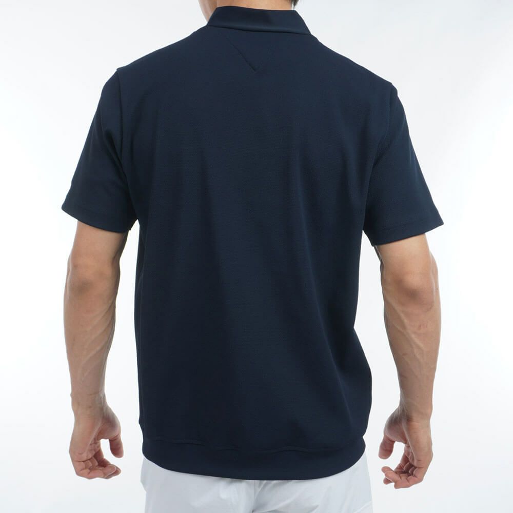 トミー ヒルフィガー ゴルフ　メンズ カラーブロック 半袖 モックネックシャツ THMA505　2025年モデル 詳細9