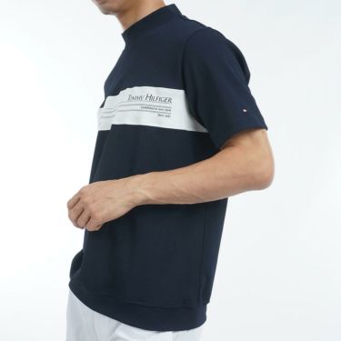 トミー ヒルフィガー ゴルフ　メンズ カラーブロック 半袖 モックネックシャツ THMA505　2025年モデル 詳細10