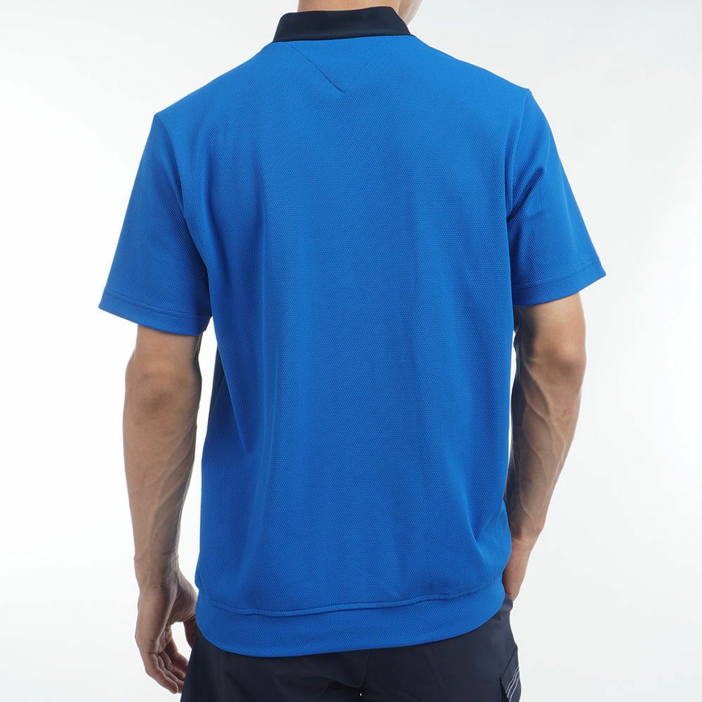 トミー ヒルフィガー ゴルフ　メンズ カラーブロック 半袖 モックネックシャツ THMA505　2025年モデル 詳細12