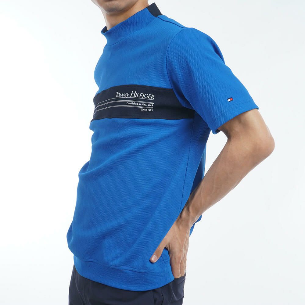 トミー ヒルフィガー ゴルフ　メンズ カラーブロック 半袖 モックネックシャツ THMA505　2025年モデル 詳細13