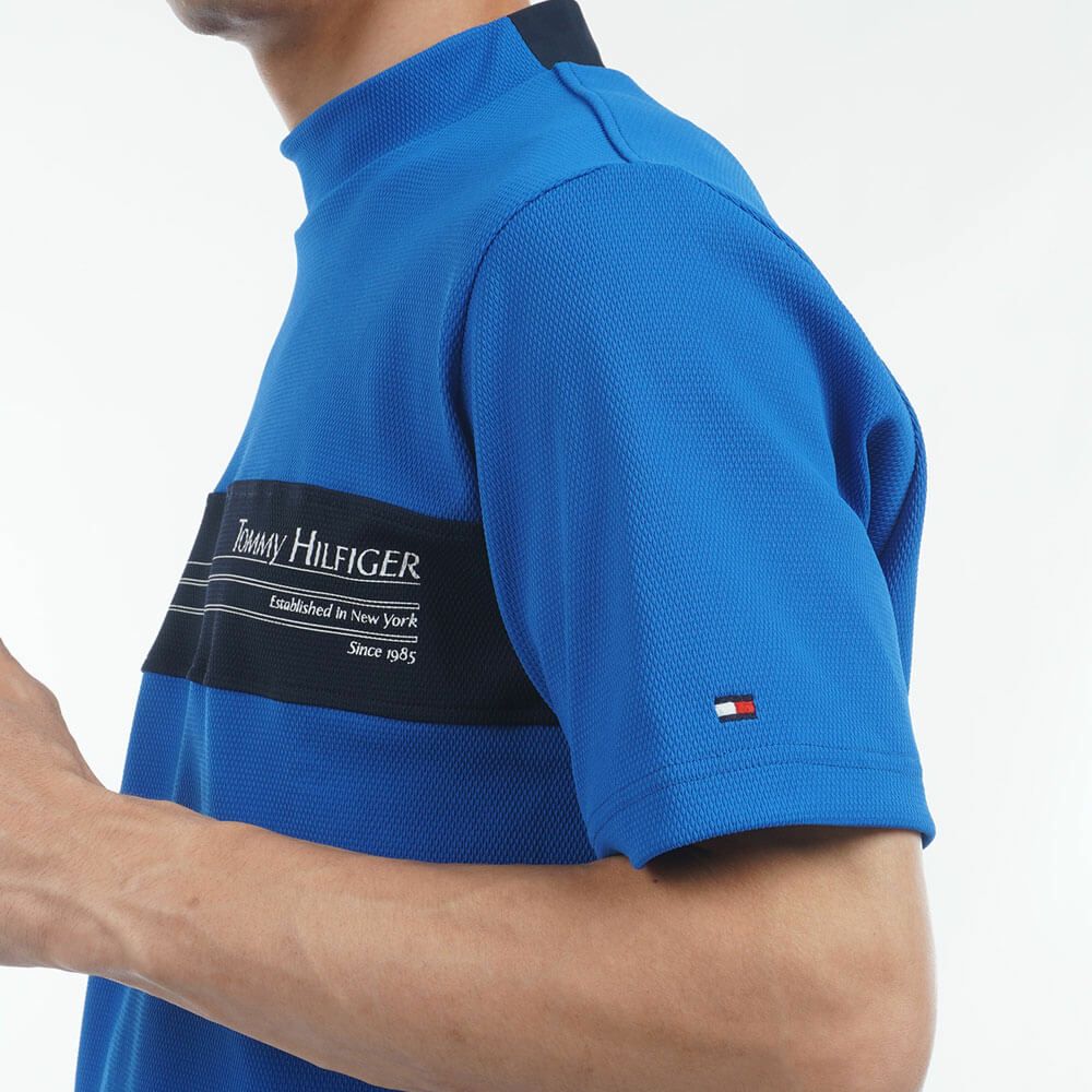 トミー ヒルフィガー ゴルフ　メンズ カラーブロック 半袖 モックネックシャツ THMA505　2025年モデル 詳細14