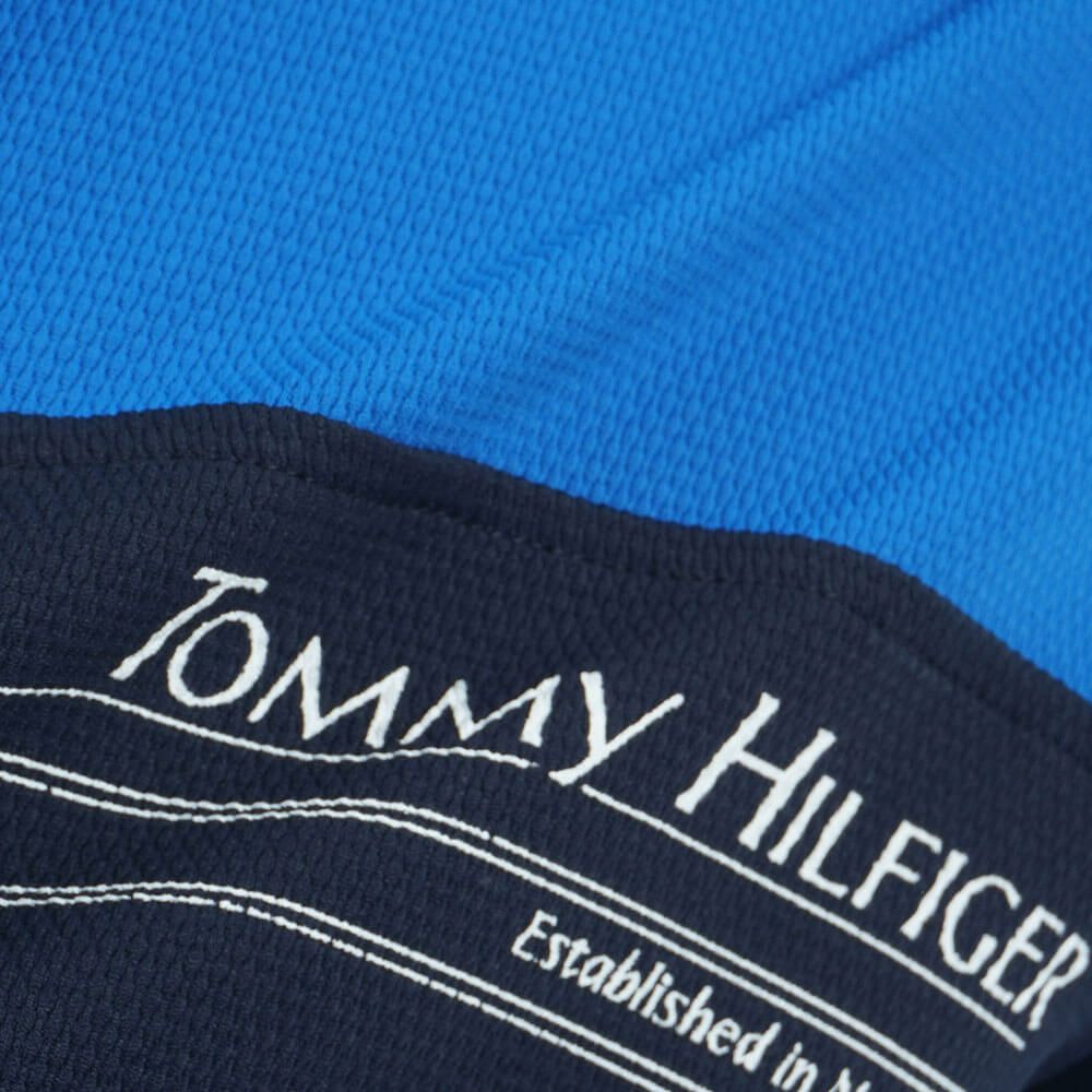 トミー ヒルフィガー ゴルフ　メンズ カラーブロック 半袖 モックネックシャツ THMA505　2025年モデル 詳細17