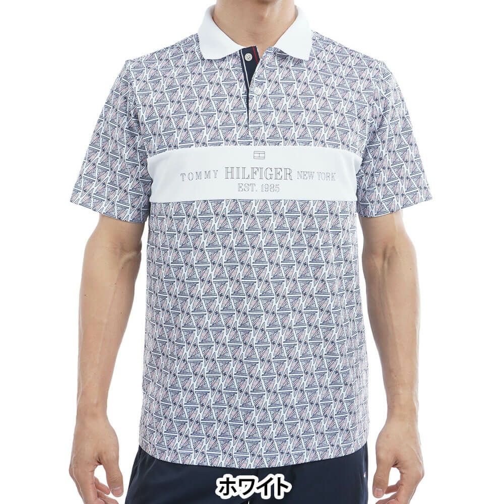 トミー ヒルフィガー ゴルフ　メンズ ヨットプリント 半袖 ポロシャツ THMA519　2025年モデル 詳細2