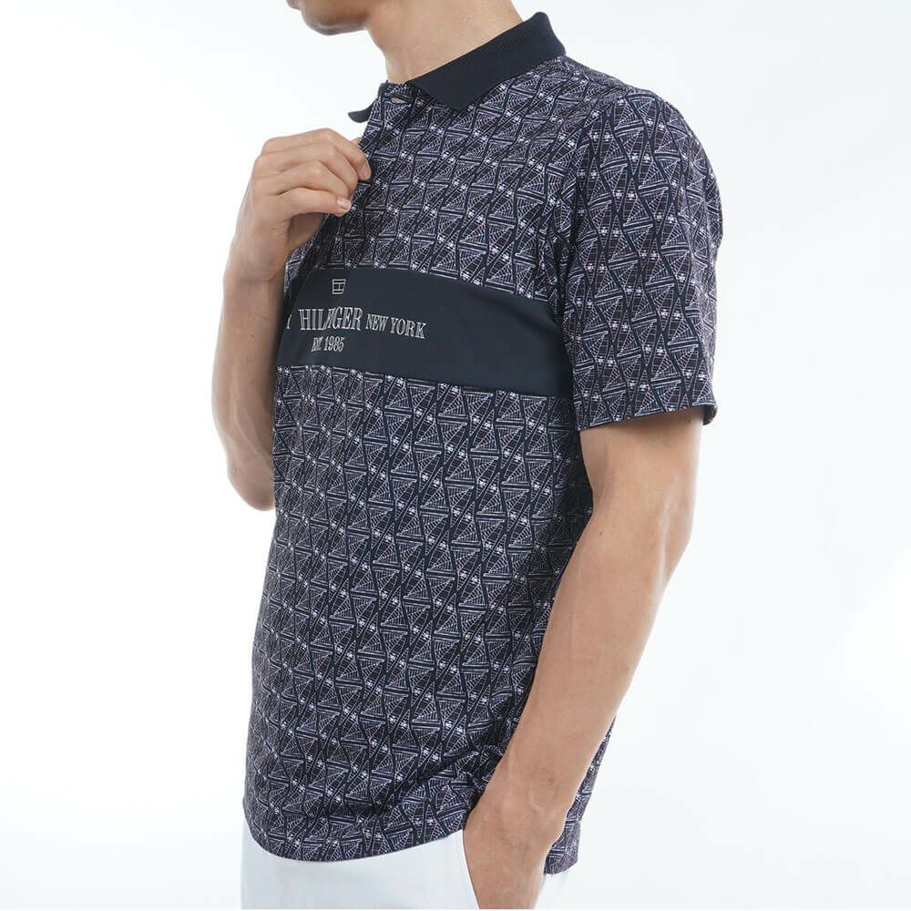 トミー ヒルフィガー ゴルフ　メンズ ヨットプリント 半袖 ポロシャツ THMA519　2025年モデル 詳細7
