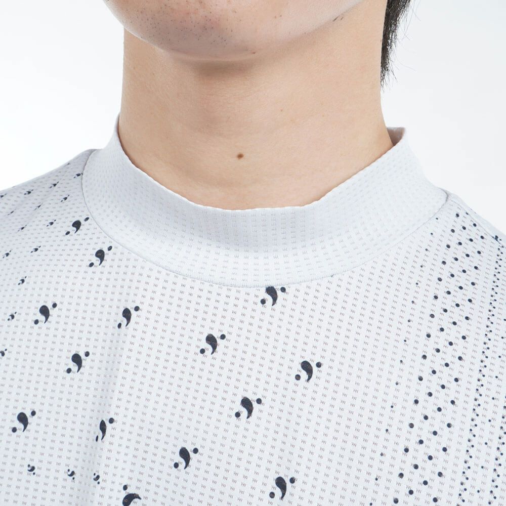 トミー ヒルフィガー ゴルフ　メンズ バンダナプリント 半袖 モックネックシャツ THMA524　2025年モデル 詳細5