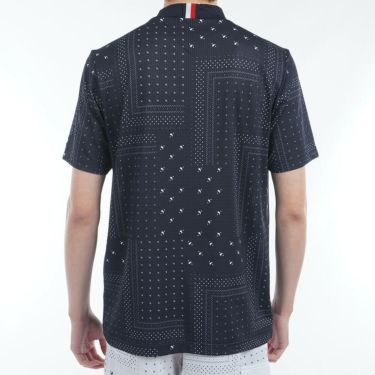 トミー ヒルフィガー ゴルフ　メンズ バンダナプリント 半袖 モックネックシャツ THMA524　2025年モデル 詳細10