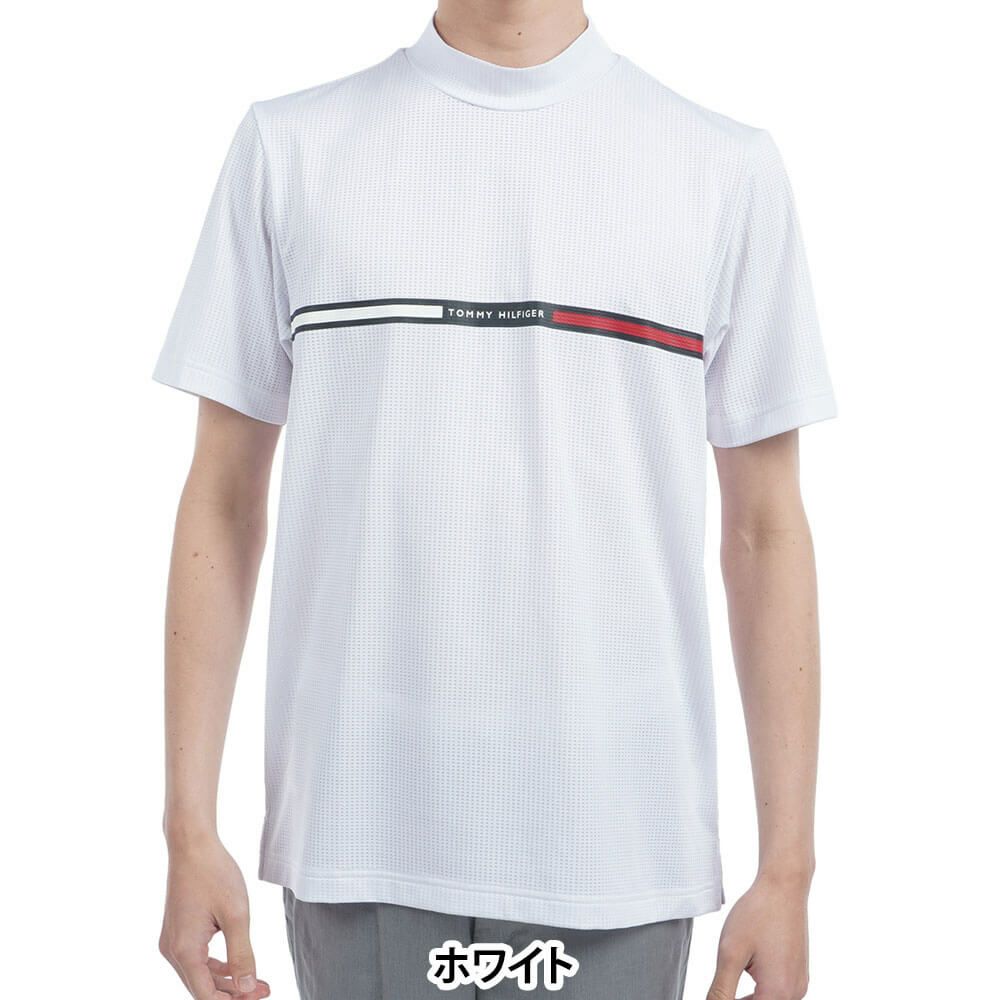 トミー ヒルフィガー ゴルフ　メンズ HILFIGERグラフィック 半袖 モックネックシャツ THMA527　2025年モデル 詳細2