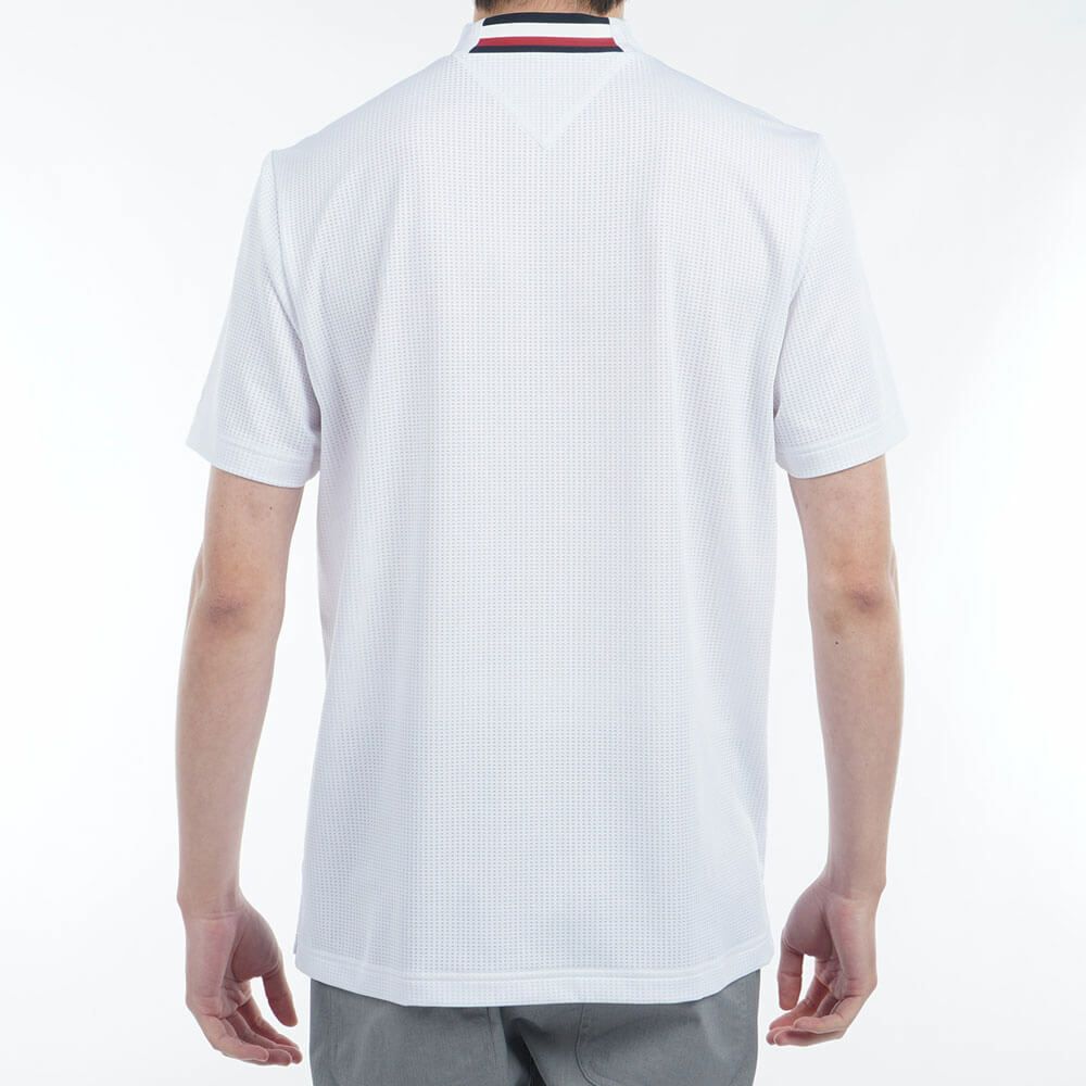 トミー ヒルフィガー ゴルフ　メンズ HILFIGERグラフィック 半袖 モックネックシャツ THMA527　2025年モデル 詳細3