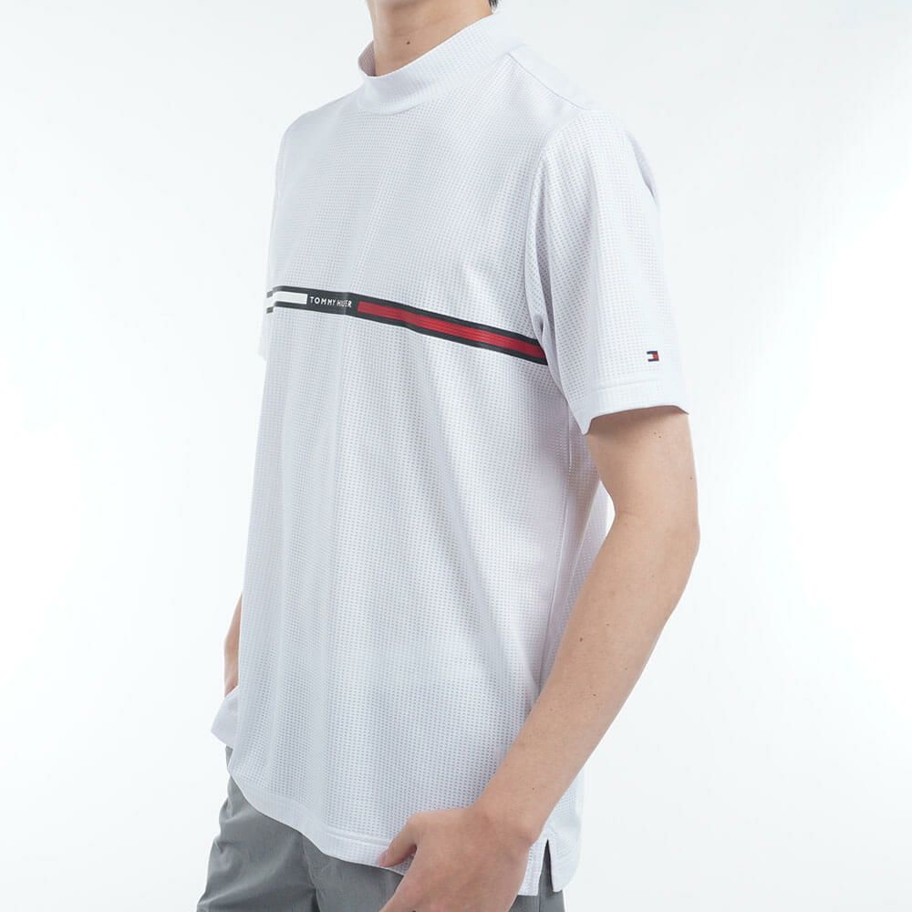 トミー ヒルフィガー ゴルフ　メンズ HILFIGERグラフィック 半袖 モックネックシャツ THMA527　2025年モデル 詳細4