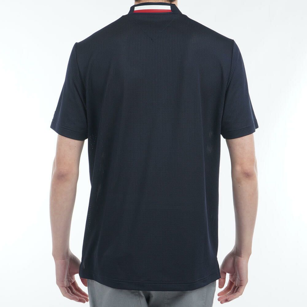 トミー ヒルフィガー ゴルフ　メンズ HILFIGERグラフィック 半袖 モックネックシャツ THMA527　2025年モデル 詳細6