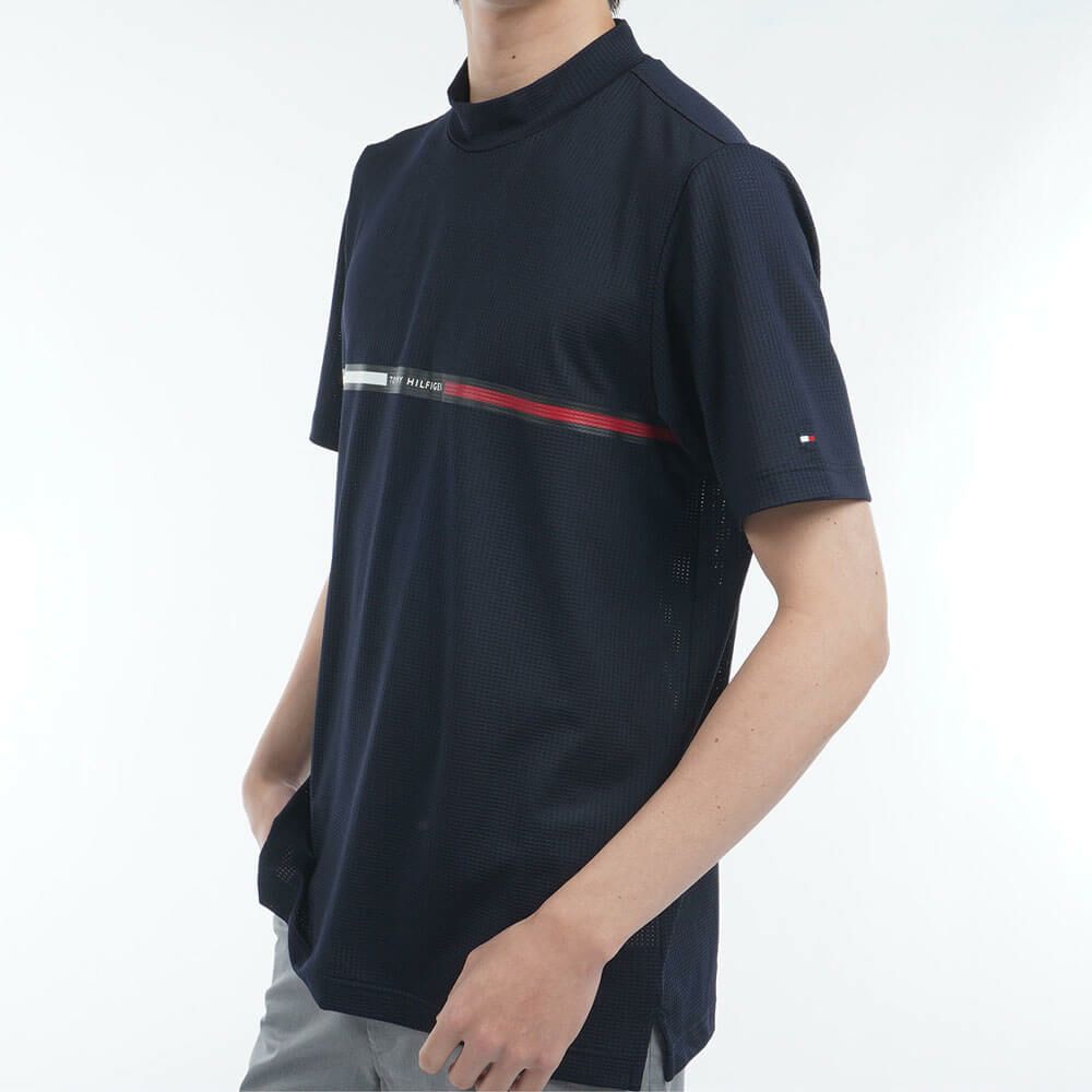 トミー ヒルフィガー ゴルフ　メンズ HILFIGERグラフィック 半袖 モックネックシャツ THMA527　2025年モデル 詳細7