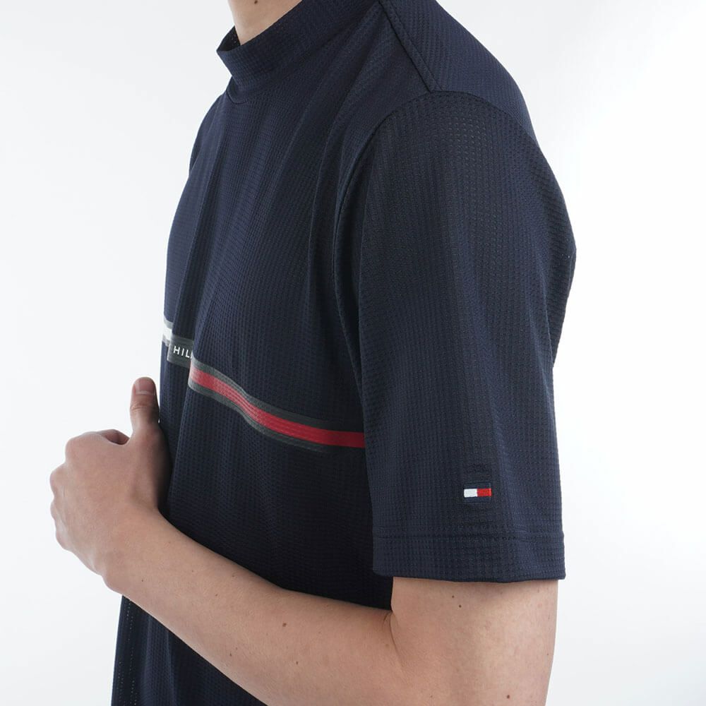 トミー ヒルフィガー ゴルフ　メンズ HILFIGERグラフィック 半袖 モックネックシャツ THMA527　2025年モデル 詳細10