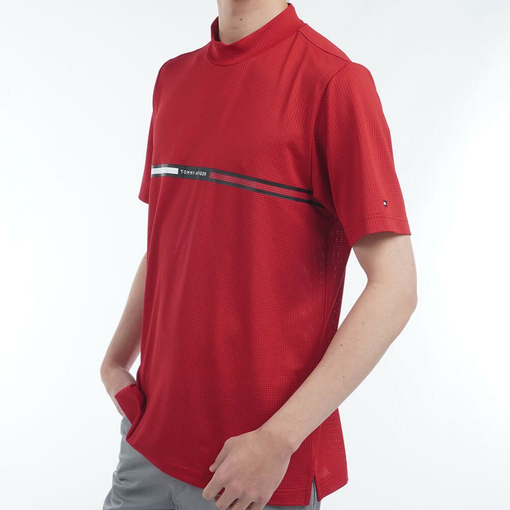 トミー ヒルフィガー ゴルフ　メンズ HILFIGERグラフィック 半袖 モックネックシャツ THMA527　2025年モデル 詳細14