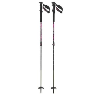 サロモン SALOMON　QST CARBON S3 キューエスティー カーボン S3 Black/Sugar Plum　スキーストック 2024-2025