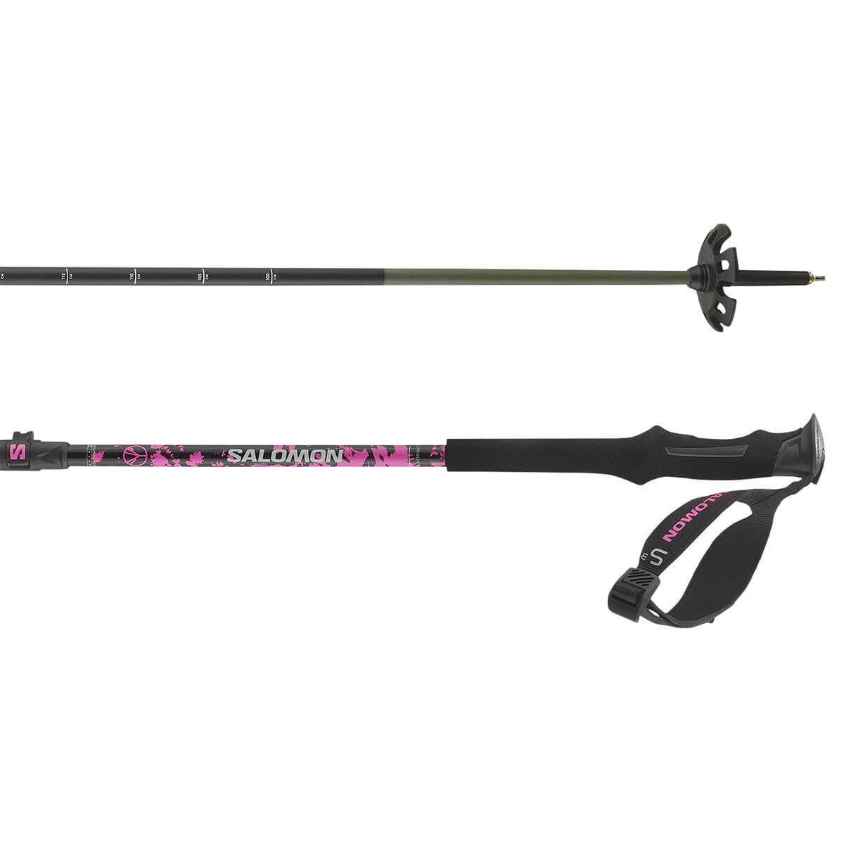 サロモン SALOMON　QST CARBON S3 キューエスティー カーボン S3 Black/Sugar Plum　スキーストック 2024-2025 詳細3