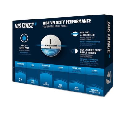 テーラーメイド　DISTANCE＋ ゴルフボール 2025年モデル　1ダース（12球入り）　ホワイト 詳細1
