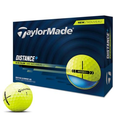 テーラーメイド　DISTANCE＋ ゴルフボール 2025年モデル　1ダース（12球入り）　イエロー