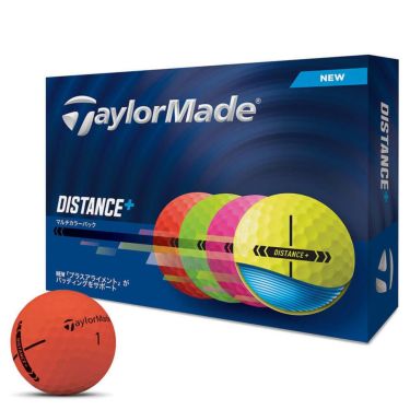 テーラーメイド　DISTANCE＋ ゴルフボール 2025年モデル　1ダース（12球入り）　マルチカラー