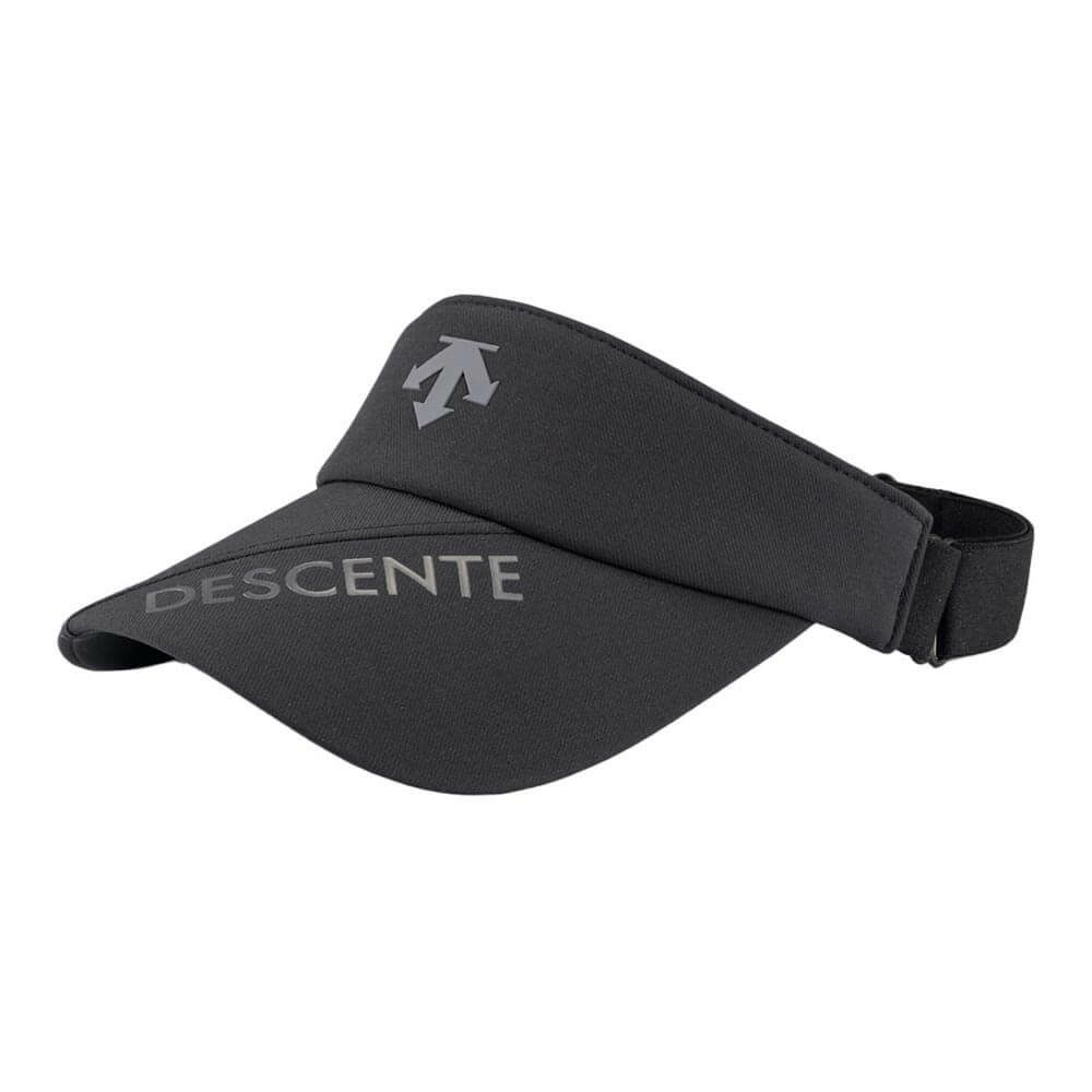 デサントゴルフ DESCENTE GOLF　レディース　後ろゴム アジャスト サンバイザー DG5SCP50L BK00 ブラック