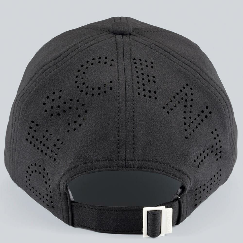 デサントゴルフ DESCENTE GOLF　レディース ナイロン ピケ パンチング ロゴ キャップ DG5SCP00L BK00 ブラック 詳細2