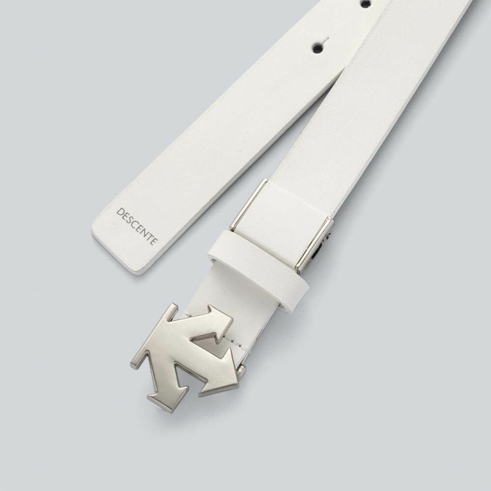 デサントゴルフ DESCENTE GOLF　レディース ロゴアイコン バックル ベルト DG5SBL00L WH00 ホワイト 詳細2