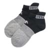 デサントゴルフ DESCENTE GOLF　レディース ロゴジャカード アンクル丈 ソックス DG5SSO00L BKGY ブラック×グレー ブラック×グレー