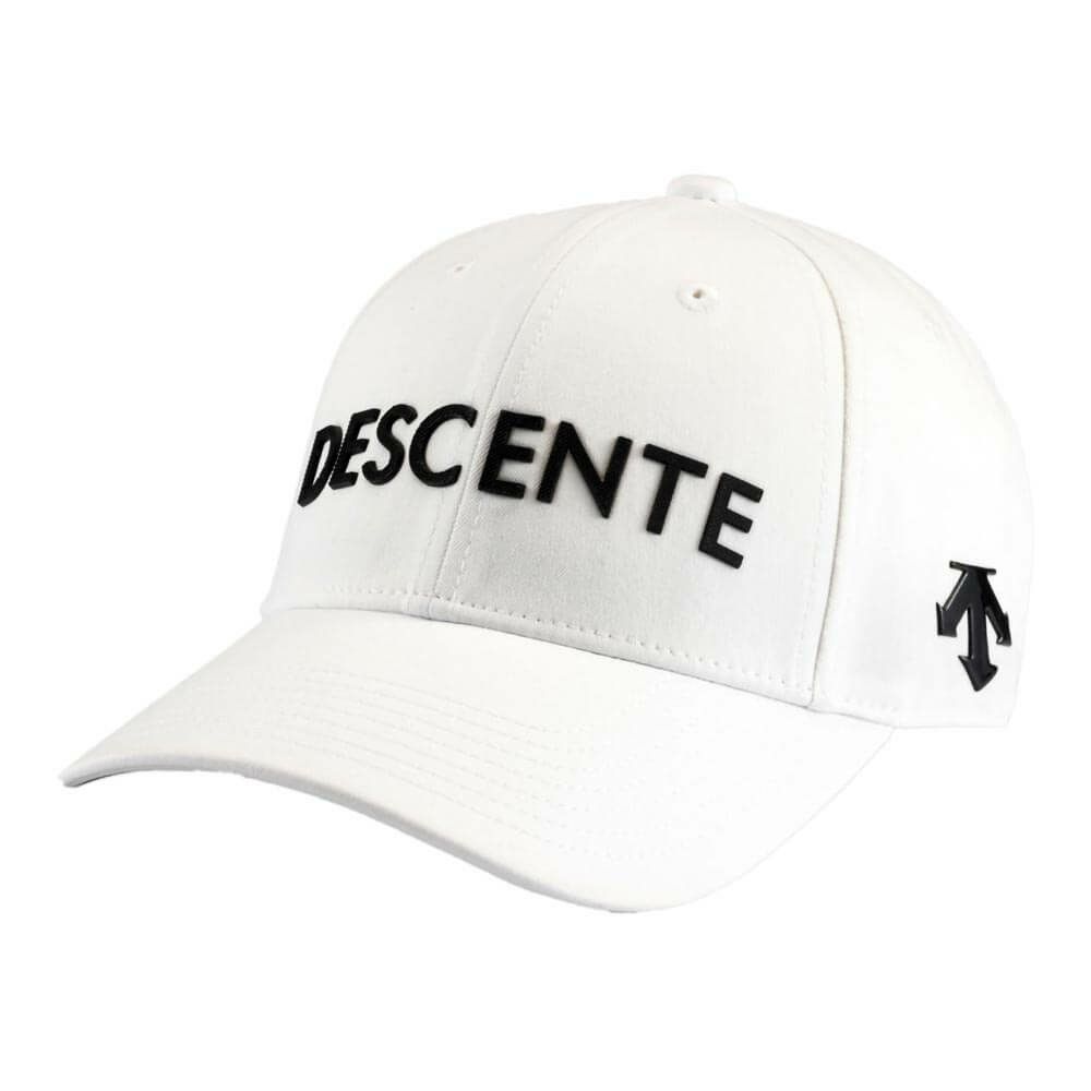 デサントゴルフ DESCENTE GOLF　メンズ PE ツイルロゴ ボール キャップ DG5SCP02U WH00 ホワイト