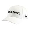 デサントゴルフ DESCENTE GOLF　メンズ PE ツイルロゴ ボール キャップ DG5SCP02U WH00 ホワイト