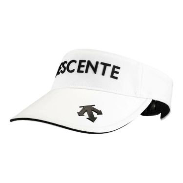 デサントゴルフ DESCENTE GOLF　メンズ PE ツイルロゴ サンバイザー DG5SCP52U WH00 ホワイト