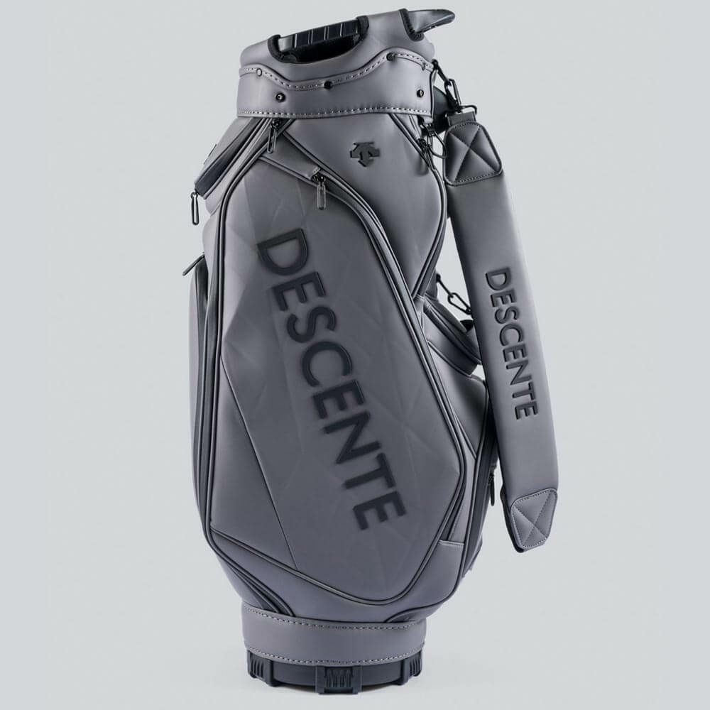デサントゴルフ DESCENTE GOLF　メンズ WIMPLE デザイン キャディバッグ #TYPE 25 DG5SCB01M GY00 グレー 詳細2