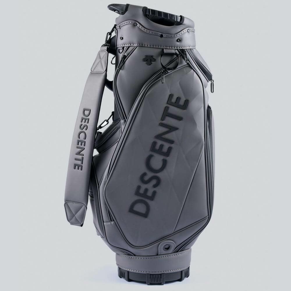 デサントゴルフ DESCENTE GOLF　メンズ WIMPLE デザイン キャディバッグ #TYPE 25 DG5SCB01M GY00 グレー 詳細3