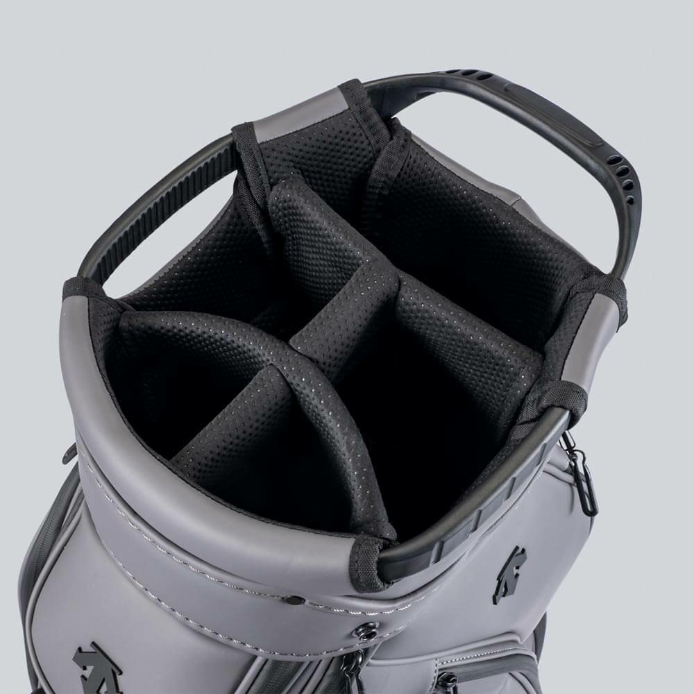 デサントゴルフ DESCENTE GOLF　メンズ WIMPLE デザイン キャディバッグ #TYPE 25 DG5SCB01M GY00 グレー 詳細9