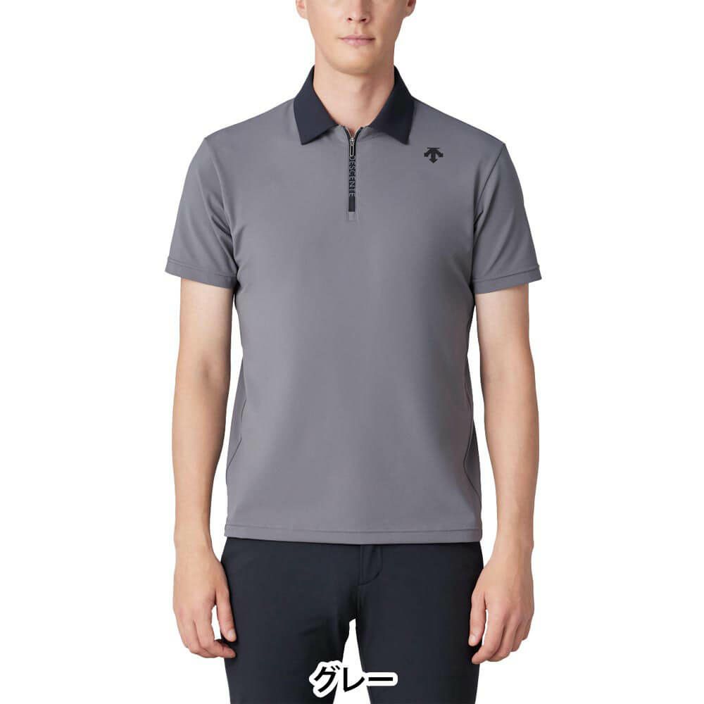 デサントゴルフ DESCENTE GOLF　メンズ 半袖 ハーフジップシャツ DG5SHS05M　2025年モデル 詳細4