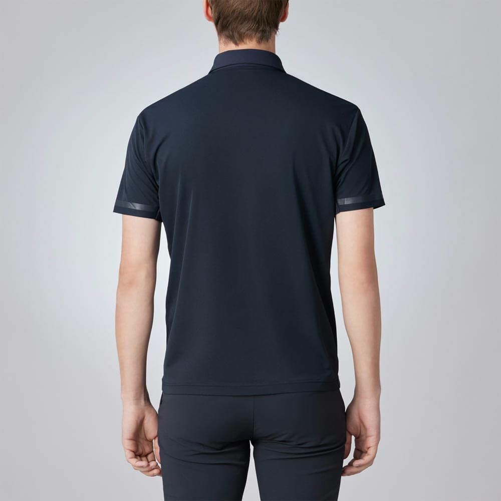 デサントゴルフ DESCENTE GOLF　メンズ 鹿の子 半袖 ハーフジップシャツ DG5SHS16M　2025年モデル 詳細3