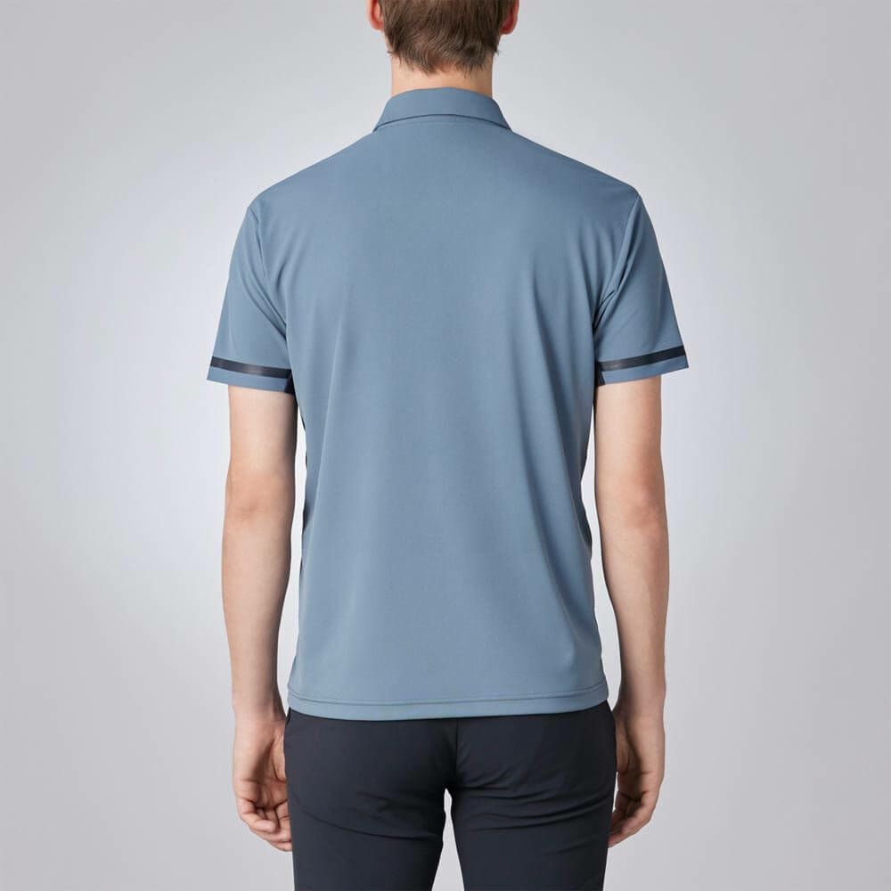 デサントゴルフ DESCENTE GOLF　メンズ 鹿の子 半袖 ハーフジップシャツ DG5SHS16M　2025年モデル 詳細5