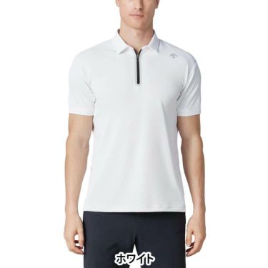 デサントゴルフ DESCENTE GOLF　メンズ 鹿の子 半袖 ハーフジップシャツ DG5SHS16M　2025年モデル 詳細6