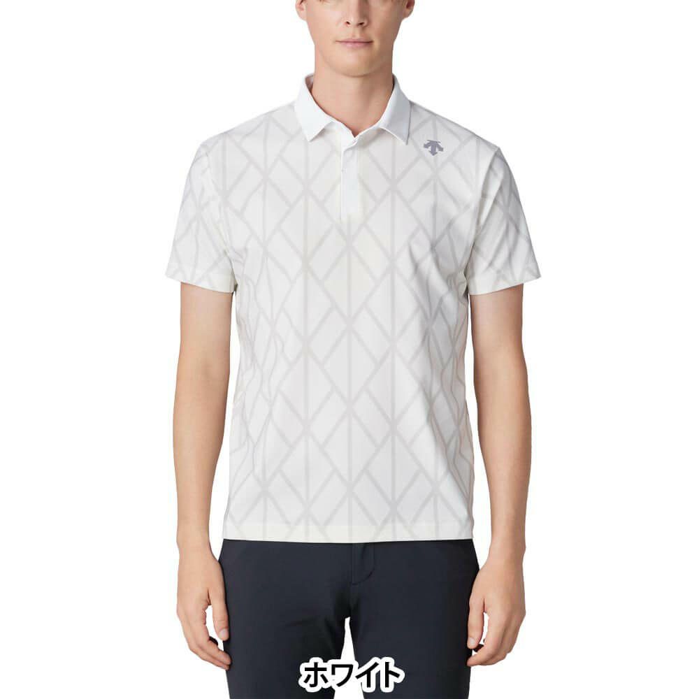 デサントゴルフ DESCENTE GOLF　メンズ アーガイルプリント 半袖 ポロシャツ DG5SHS15M　2025年モデル 詳細6