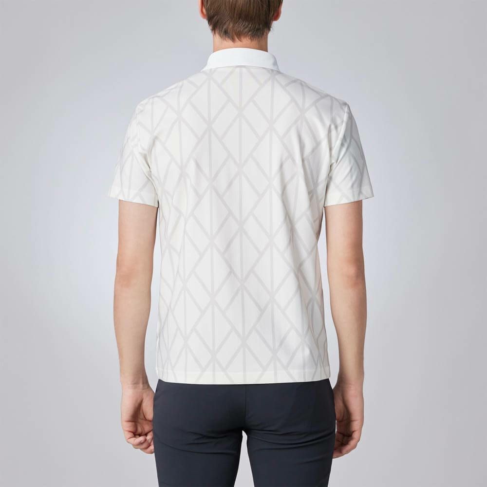 デサントゴルフ DESCENTE GOLF　メンズ アーガイルプリント 半袖 ポロシャツ DG5SHS15M　2025年モデル 詳細7