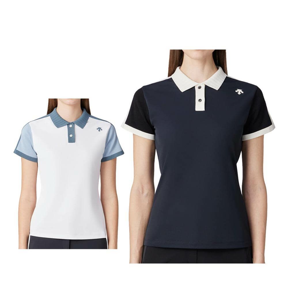 デサントゴルフ DESCENTE GOLF　レディース ハイブリッド 半袖 ポロシャツ DG5SHS10L　2025年モデル