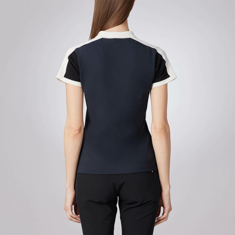 デサントゴルフ DESCENTE GOLF　レディース ハイブリッド 半袖 ポロシャツ DG5SHS10L　2025年モデル 詳細3