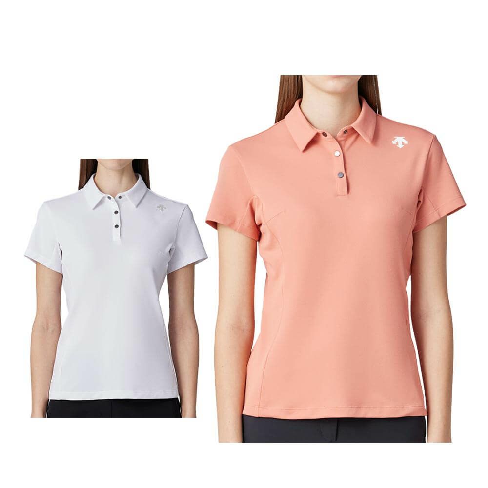 デサントゴルフ DESCENTE GOLF　レディース ベア 鹿の子 半袖 ポロシャツ DG5SHS02L　2025年モデル