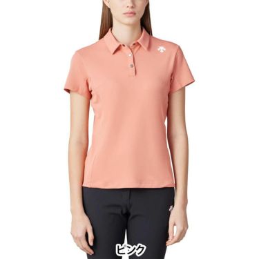 デサントゴルフ DESCENTE GOLF　レディース ベア 鹿の子 半袖 ポロシャツ DG5SHS02L　2025年モデル 詳細2