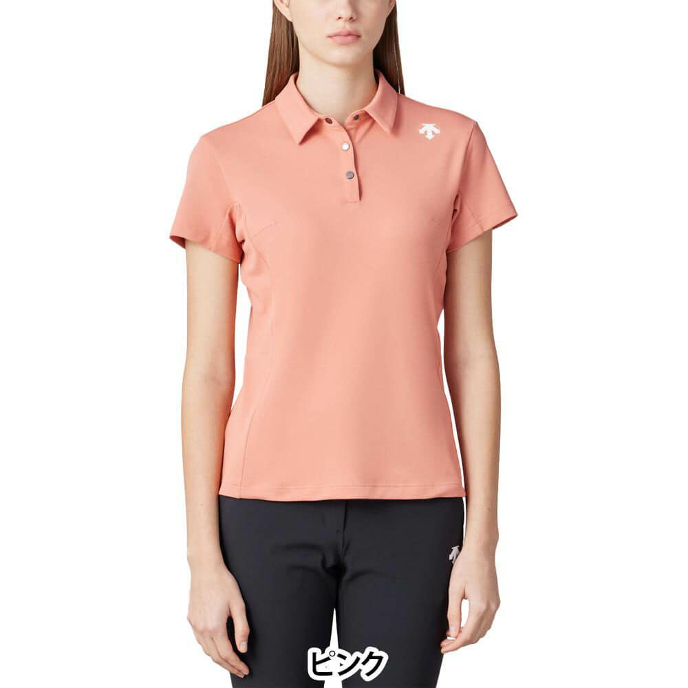 デサントゴルフ DESCENTE GOLF　レディース ベア 鹿の子 半袖 ポロシャツ DG5SHS02L　2025年モデル 詳細2